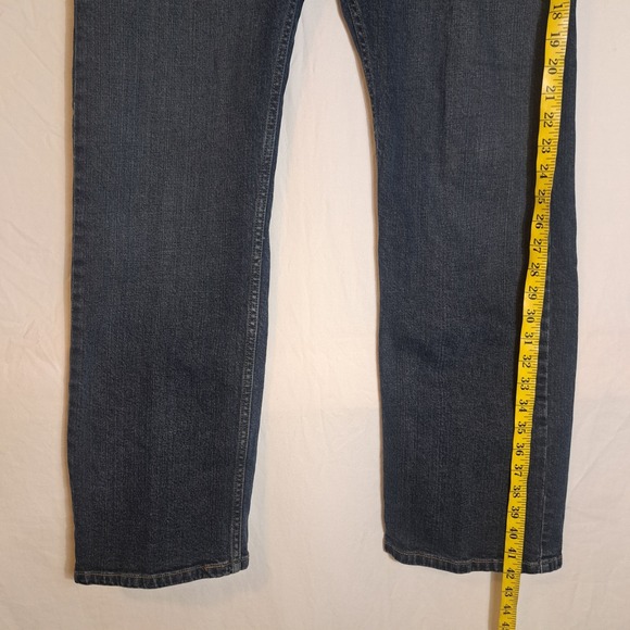 Denizen From levis Jeans Mens 38x32 Blue 218 Straight Fit Blue Jeans Denim - Picture 9 of 11